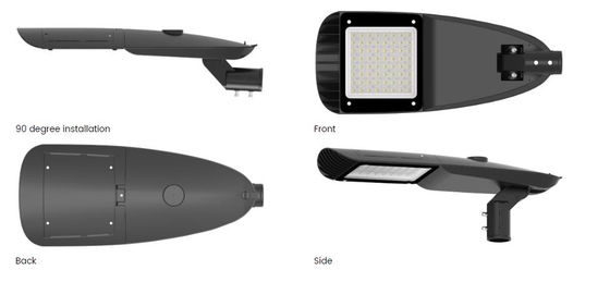 緩和されたガラス 5mm のスマートなセンサーが付いている現代アルミニウムによって製造される街灯 220v