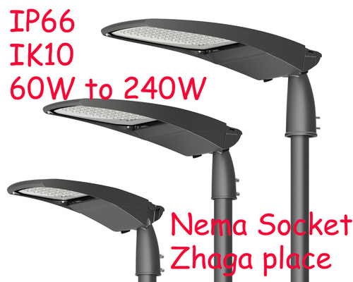 4000k 5700k IP66 300W ダイ カスト アルミニウム Led 街灯ハウジング 140lm/W Ra70