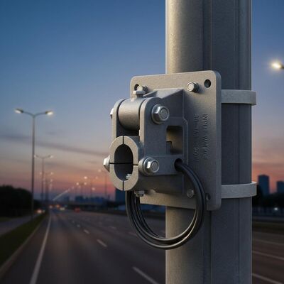 調整可能なポールマウントアダプターブラケット 屋外LEDガーデンライト 主要道路用 入力電力 30～120W