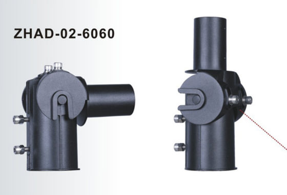 ダイカストアルミニウム 60mm LED街路灯アダプターブラケット調整可能なランプアーム